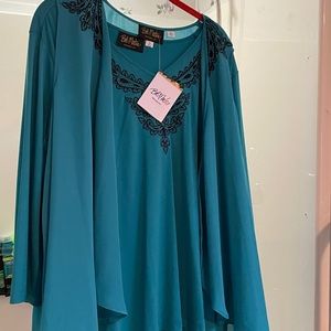Bob Mackie 2 PC blouse